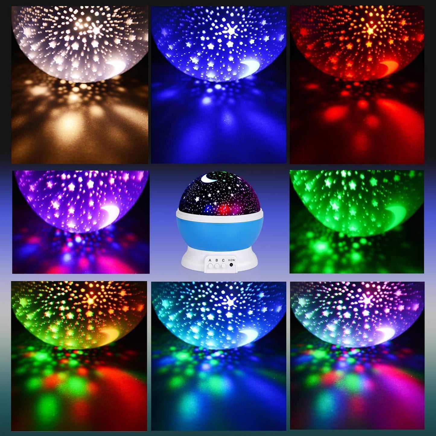 Galaxy Star Projector Night Lamp