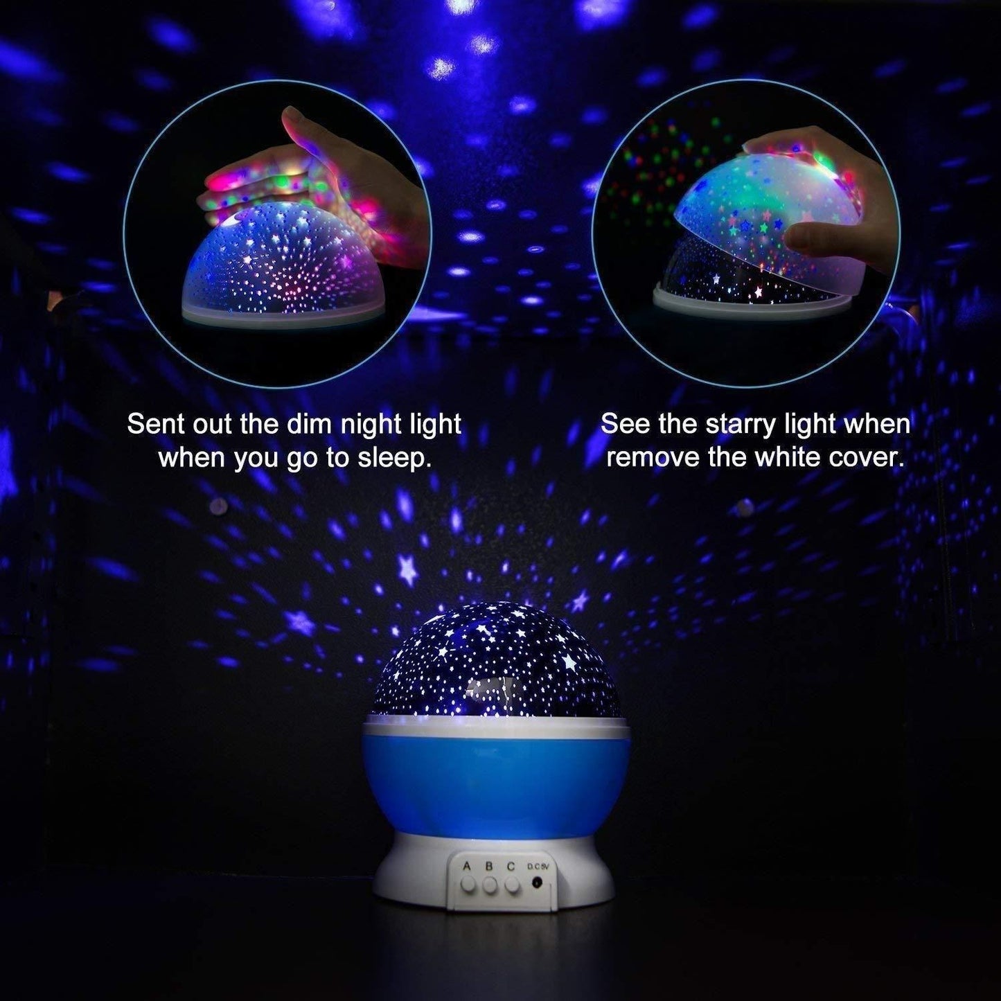 Galaxy Star Projector Night Lamp